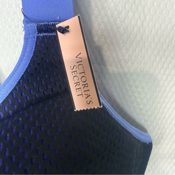 Victoria Sport Victorias Secret Black and Blue Sports Bra - Picture 3 of 7